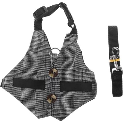 Multipurpose Rabbit Harness Small Pet Leash Chinchillas Guinea Pig Vest Clothes