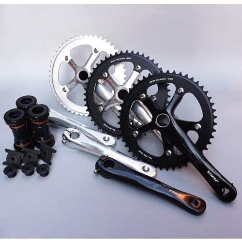 Fixed gear bicycle Crank set 48T Aluminum Chainwheel road bike Fixed bike