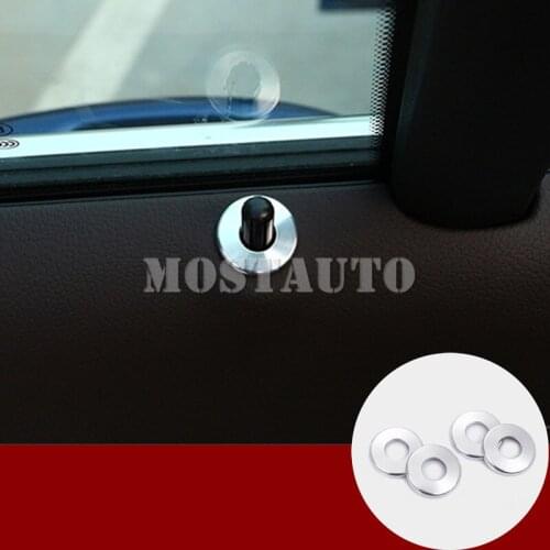 For Mercedes Benz GLC X205 X253 Inner Door Lock Pin Pins Cover Trim 2015-2018 4pcs Car Accessories Interior Car Decor Car Trim