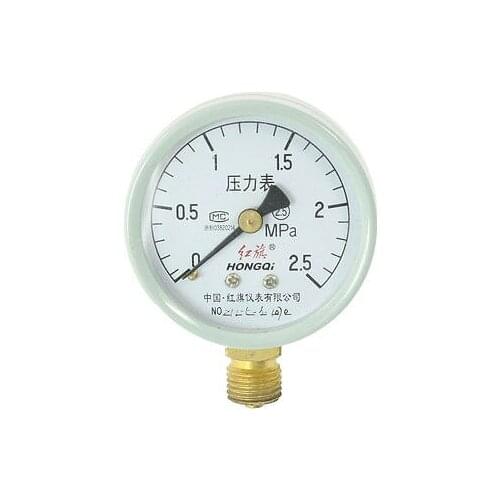 0-2.5 Mpa Air Water Pressure Wht Dial Compound Gauge