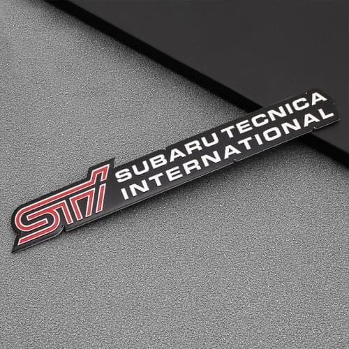 1PCS Aluminum Car Sticker Badge Emblem Tail Decal For Subaru Foredter Outback legacy xv STI Impreza WRX WRC Car Accessories