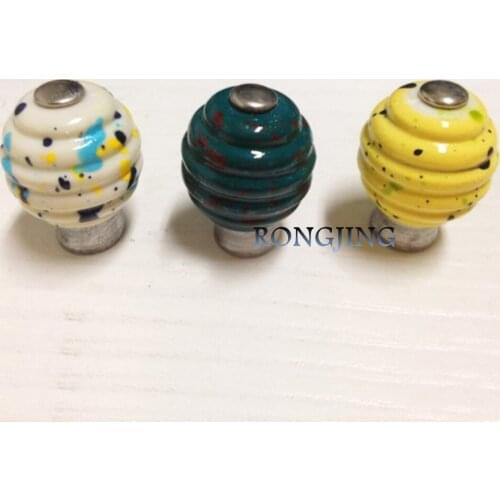 10pcs Plastic Furniture Handles Imitation Ceramic Knobs Acrylic Knob Wine Cabinet Pulls Cupboard Closet Knob &Handles Bar Pulls