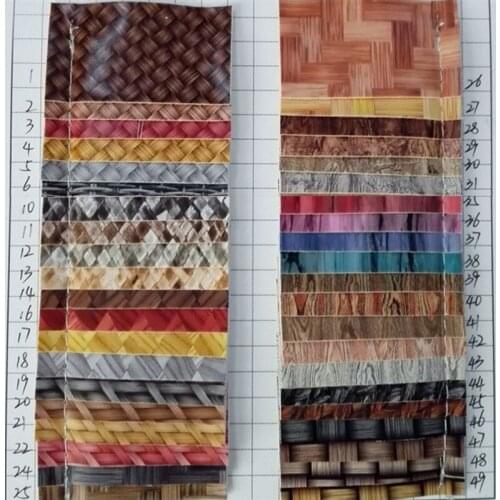 10 yards roll Imitation cotton wool bottom wood grain artificial PU leather Decorative packaging leather sofa furniture fabric