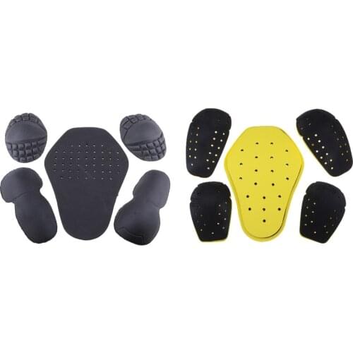 2 Sets Motorcycle Riding Shoulder Elbow Back Protection Insert Pad Racing Armour Safty Gear