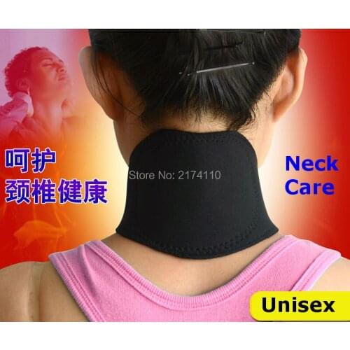 2pcs/lot Free Ship Tourmaline Heat Pain Relief Neck Care Support Pad Neck Protective Belt
