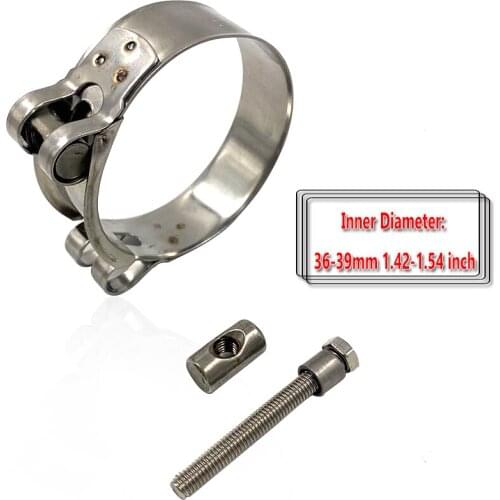 36-39mm 1.42-1.54 inch motos Muffler Silencer Exhaust Pipe Mounting Clamp Clip Hoop Kits motocross motorcycle accessories