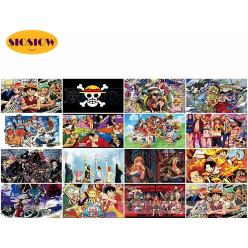 5d DIY One Piece Diamond Painting Cross Stitch Needlework Anime Posters Full Round Embroidery Mosaic Pattern Wall Art Home Decor