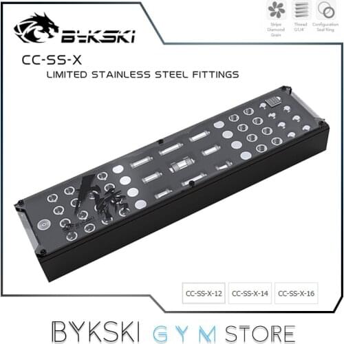 Bykski Split Hard Pipe Water Cooling Fitting Kit Stainless Steel Rigid Tubing Connetors Global Limited Sale 99 Kits CC-SS-X