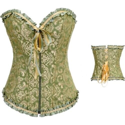 Black Sexy Women Corset Waist Trainer Corsets Steampunk Shapewear Bustier Gothic Corselet Cincher Lace Wholesale Corsets