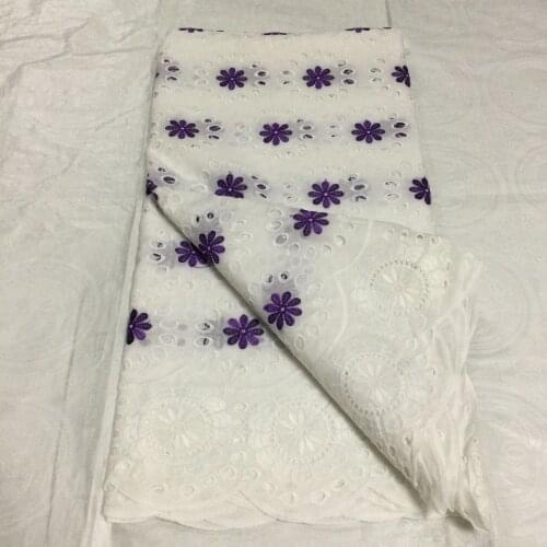 Cheap African Lace Fabric 2021 High Quality Embroidery Dry Lace With Pinholes Swiss Voile Lace In Switzerland Fabric 2.5 Yards