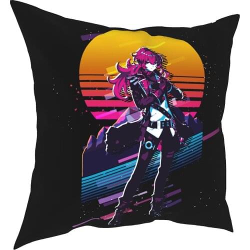 Diluc Genshin Impact 80s Retro Pillow Cover Home Decorative Game Cushion Cover Throw Pillow for Car Double-sided Printing Casual