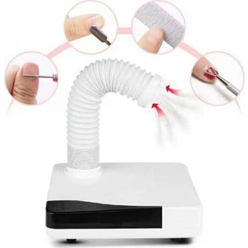 3 in 1 60W Cleaning Art Tool Nail Dust Collector Electric Dust Pipe Cleaner Strong 35000 Nail Drill Handpiece Vacuum with LEDs