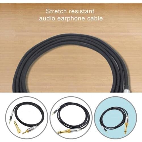 Lightweight Compact 3.5mm 2.5mm Headphone Extension Cord Replaceable Audio Cord Anti-interference
