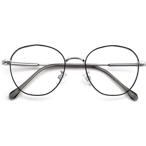 Fashion Retro Glasses Metal Round Fullrim Frame Anti Blu Light Ultralight Reading Glasses Luxury Men Women+1.0 +1.5 +2.0 +2.5