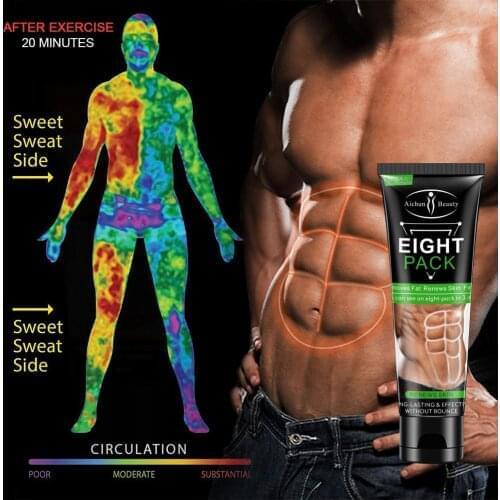 Men Stronger Muscle Eight Pack Cream 80g Fitness Belly Burning Muscle Body Fat Burning Reducing Gel Abdomen Weight Loss Products