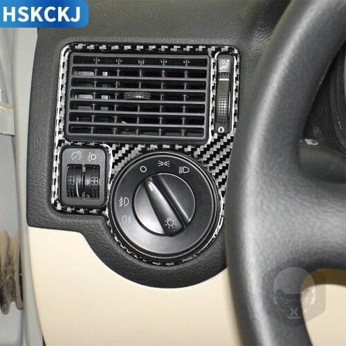 For Volkswagen VW Golf 4 MK4 Multiple Colors Carbon Fiber Dashboard Air Vent Side Outlet Frame Cover Sticker Trim Car Accessorie