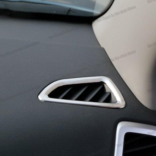 Lsrtw2017 Abs Car Dashboard Vent Outlet Frame Trims for Hyundai Tucson 2015 2016 2017 2018 Interior Accessories Chrome