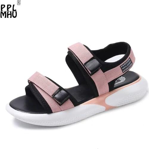 2020 summer new sandals womens small size 34 35 thick bottom 40 womens large size 42 super fire sports sandals