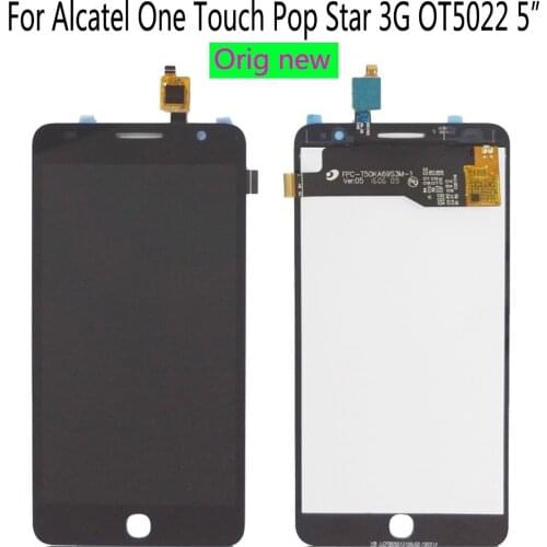 Shyueda 100% Oig NEW For Alcatel Pop Star 3G OT5022 5022 5022X 5022D 5"LCD Display Touch Screen Digitizer with tools