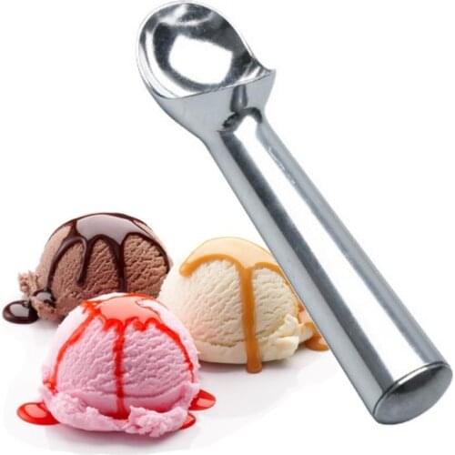 2 Oz Stainless Steel Ice Cream Scoop Portable Aluminum Alloy Non-stick Antifreeze Ice Cream Scoop Kitchen Accessories 200pcs SN