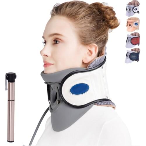 Collarin Cervical Neck Traction Device Inflatable Adjustable Colar Cervical Neck Stretcher Spine Corrector Neck Support
