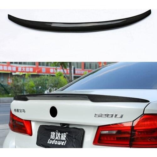 P Style Carbon Fiber Rear Roof Spoiler Trunk Lip Wing For BMW F10 Spoiler Performance 2010 - 2016 5 Series Sedan F10 M5