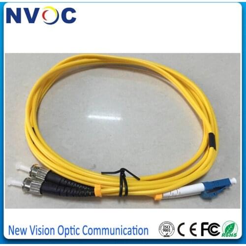 10Pcs/bag,SM,G652D,Duplex,3.0mm,2M,PVC Jacket,ST/UPC-LC/UPC Single Mode Fiber Optic Patch Cord Jumper