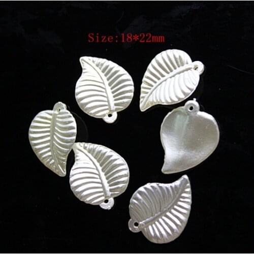 18*22mm 500pcs/lot resin ABS imitation pearls leaf designed for DIY craft decoration,VA75