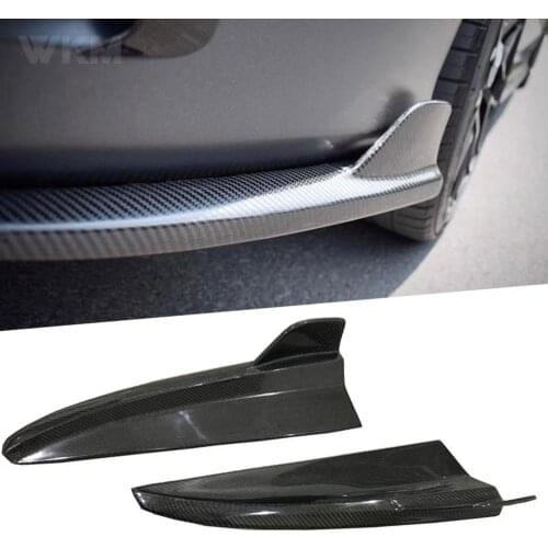 Carbon Fiber/FRP Black Rear Bumper Lip Splitters Aprons Flaps for Mercedes Benz C class W205 C205 C63 2015-2019 CupWing Styling