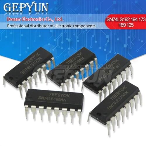 5PCS SN74LS189AN 74LS189 DIP-16 DIP SN74LS189N SN74LS107AN 74LS107 SN74LS125AN SN74LS173N SN74LS192N SN74LS194N 74LS125 74LS173