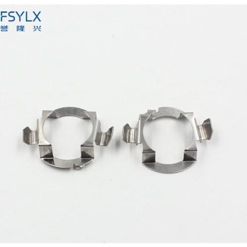 FSYLX H7 Adapter for AUDI A3 A4 B5 B6 B7 B8 A6L Q5 Q7 A4L A5 A8 A1 A8L R8 H7 Metal clip retainer H7 LED headlight bulb holders