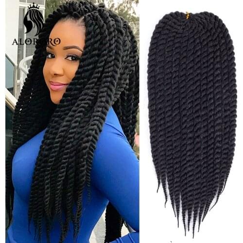 Alororo Havana Twist Crochet Hair 12inch 18inch 22inch Synthetic Hair Extensions for Black Women Big Senegalese Twist Hair