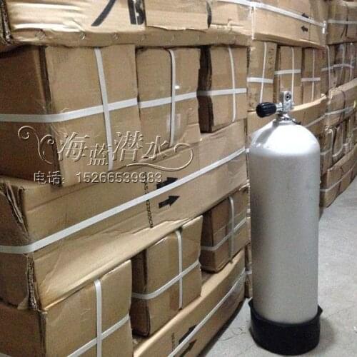 12L aluminum cylinder with valve and base bottom