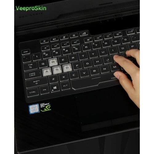 TPU laptop Keyboard Cover skin For ASUS rog strix G hero iii Scar 3 GL531 G531GT G531GW G531G G531GU G531GD G531GV 15.6 inch