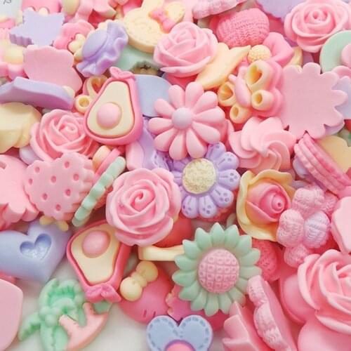 30pcs Flatback Resin Miniatures Toys DIY Crafts Phone Shell Patch Arts Kids Hair Accessories Materials
