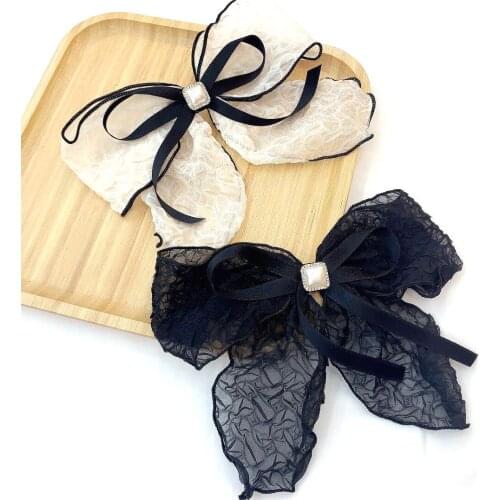 Classic Vintage Designs Women Butterfly Hair Bows Clips Rhinestone Hair Barrettes 2021 New Korean Fashion Cute Hair Clips