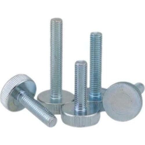 M6 M8 M10 flat head hand-tight screws knurled big round head bolt hand-tight screws