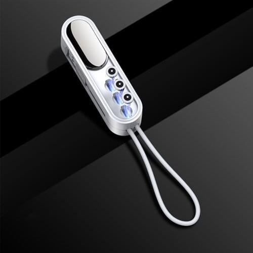 New Magnetic Cable Multifunction USB Wire With 3 Embed Type C Micro Plugs for iPhone apple Built-in Phone Holder Fast Charging