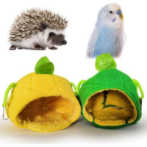 Small Pet Nest Cartoon Fruit Shape Guinea Pig Hedgehog Warm House Hanging Bed