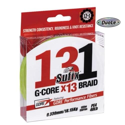 New Sufix 131 150M 13 Braided PE Long Throw Luya Special Green Simms Fishing Line