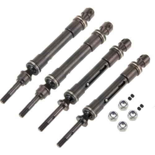 NEW CVD Steel Front & Rear Drive Shaft Assembly Heavy Duty for 1/10 Traxxas Slash 4X4, Slash, Rustler VXL, Stampede 4X4 VXL car