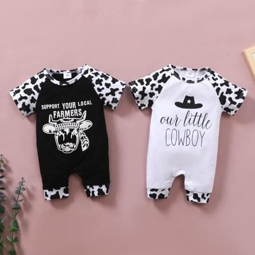 Baby Boy Rompers Summer 100% Cotton Baby Clothes Cowboy Gentleman Baby Boys Romper Toddler Kids Jumpsuits
