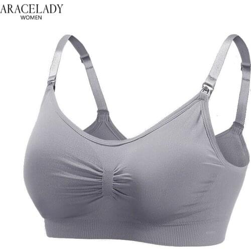 Official Good Cotton Nursing Bra Breast Feeding Maternity Underwear For Feeding No Steel Ring Bra Maternity Print Lactation Bra