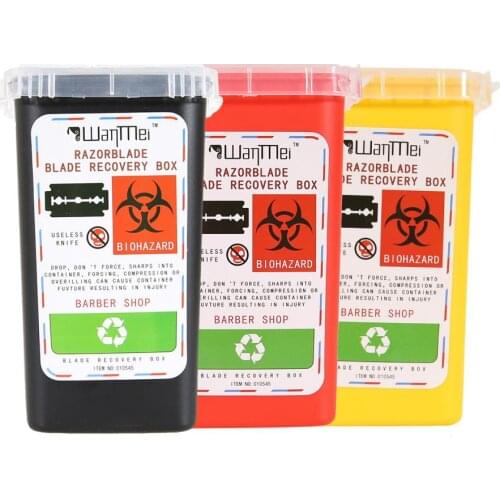 Plastic Small Sharps Biohazard Needles Disposal Container Bin