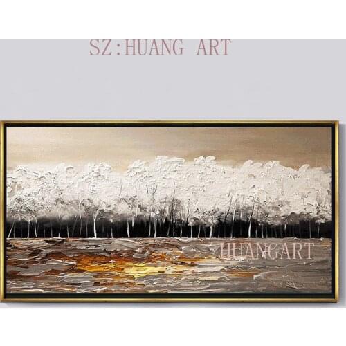 Selling hand-painted oil painting abstract mountain scenery of the original office sitting room sofa decorate children room rest