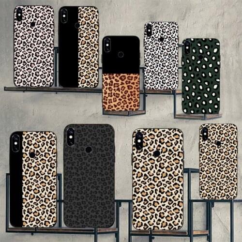 Luxury Leopard Print Pattern fashion Phone Case For Xiaomi Redmi note 7 8 9 pro 8T 9S Mi Note 10 Lite pro
