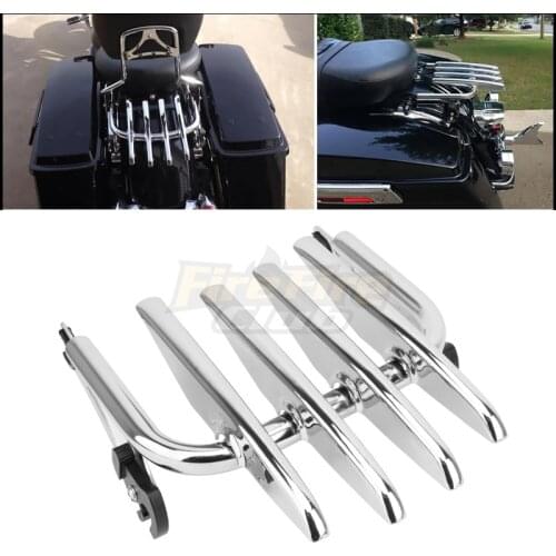 Motorcycle Detachable Chrome Luggage Rack For Harley Touring Road King Glide Custom FLHR FLHX 2009-2020 19 18 17 16 15 14 13 12