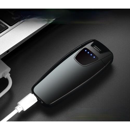 Smart LCD Touch Screen Induction Dual Arc USB Rechargeable Lighter Isqueiro Plasma Gadgets for Men Technology Briquet Tempete