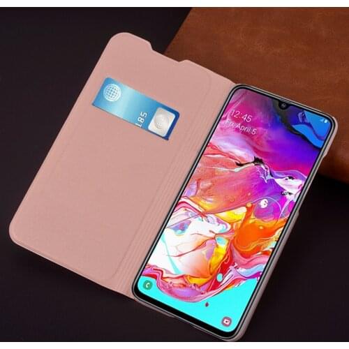 Slim Wallet Case For Samsung Galaxy A70 A705F A705FN A705GM A705W Phone Sleeve Bag Flip Cover With Card Holder Business Purse