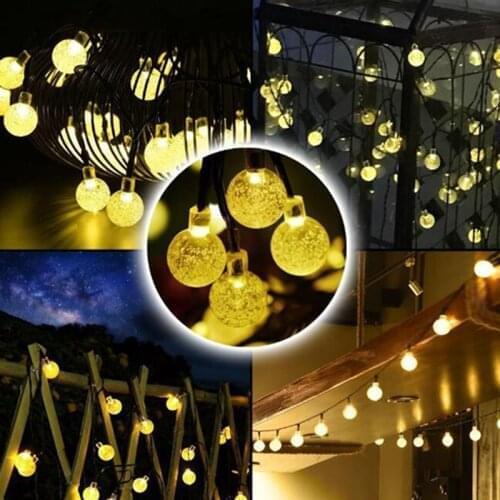 30 LED Solar Light Outdoor/Bulb/Gardenr Waterproof Solar LED String Lamp Fairy Strip Room Light Wedding Party Garden Gecoration